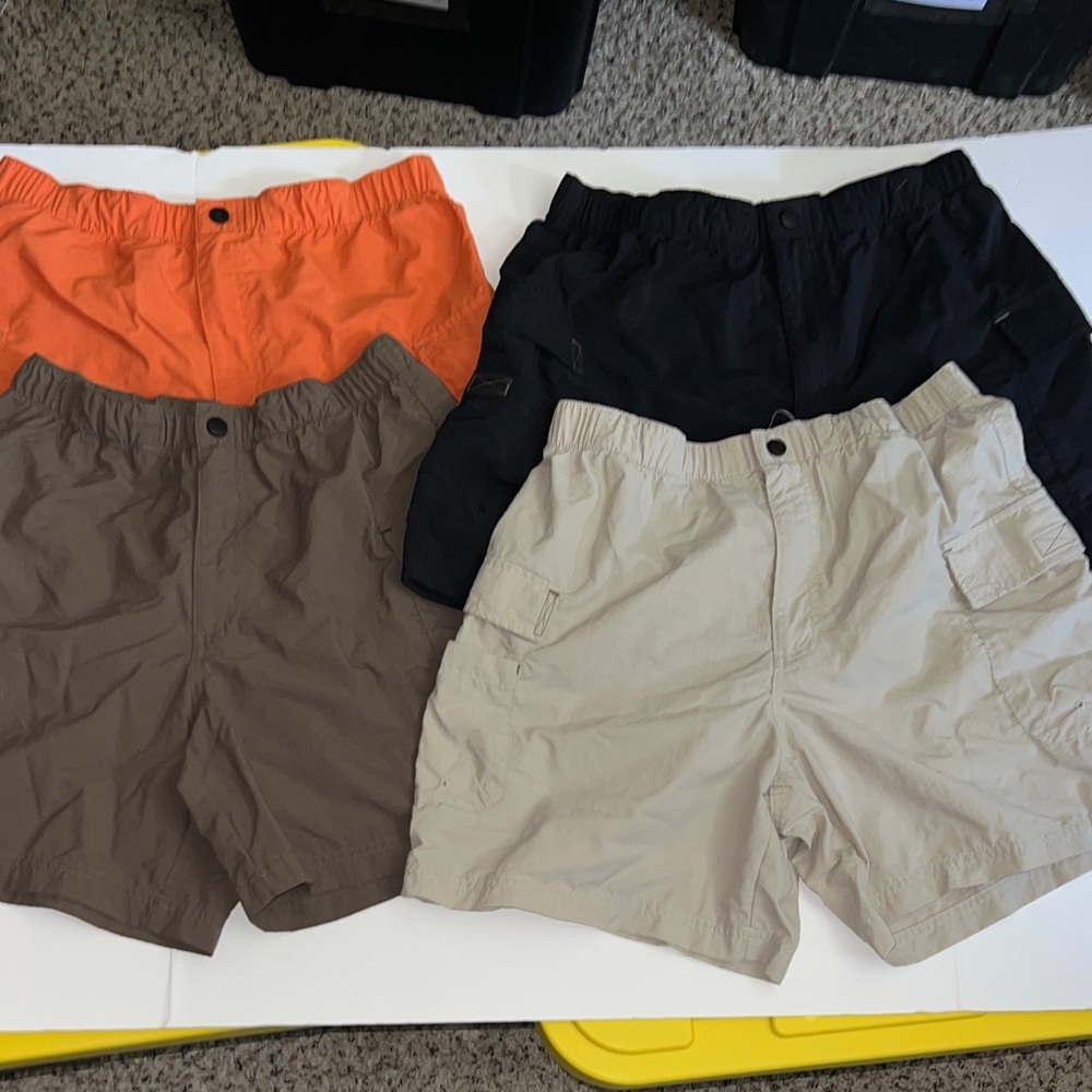 Columbia Women's Cargo Shorts - Orange, Black, Brown, Tan